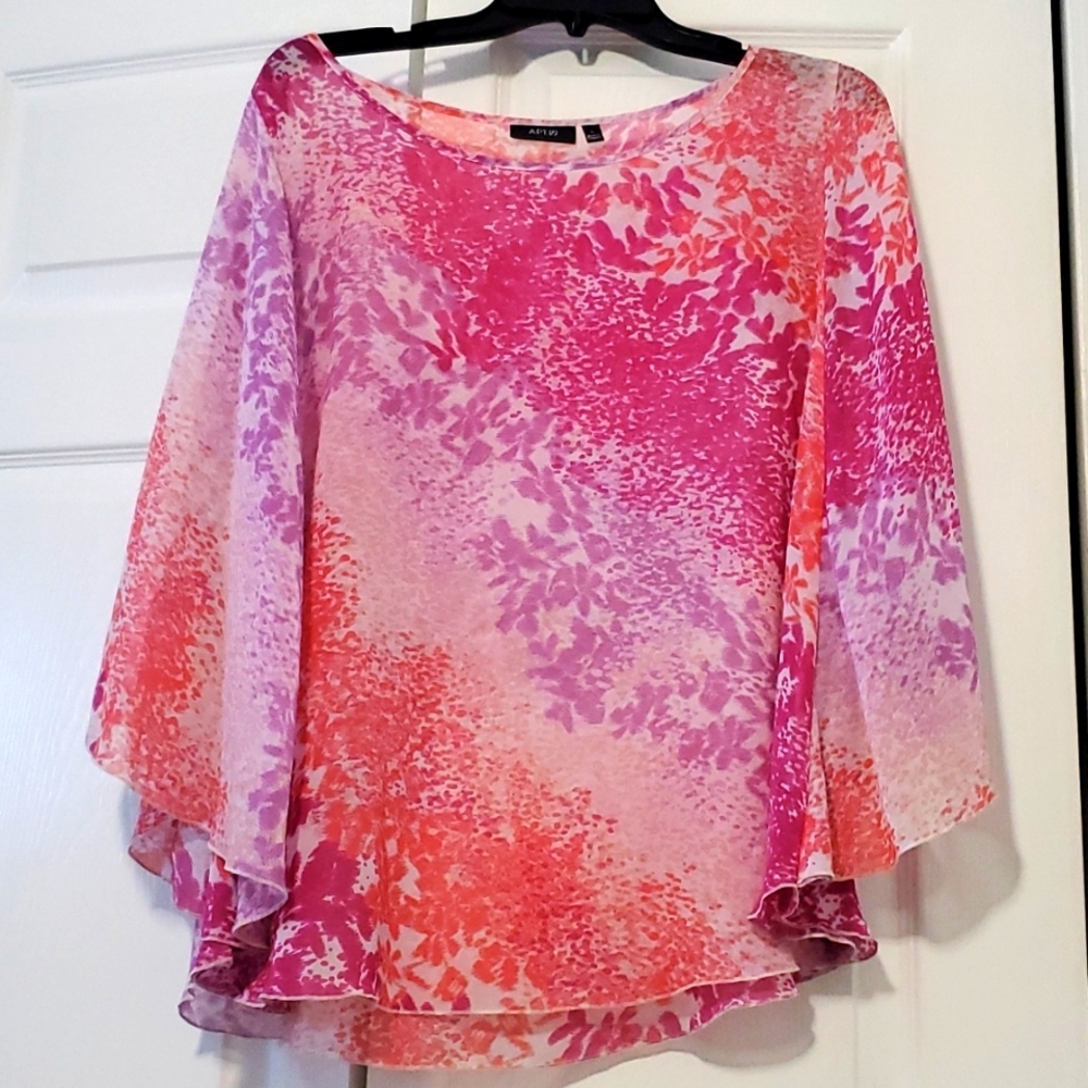 Apt 9 ladies sheer blouse large